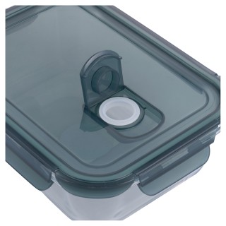 Galileo Αεροστεγές Ορθογώνιο Γυάλινο Δοχείο 1050 ml με Πώμα και Κλι...