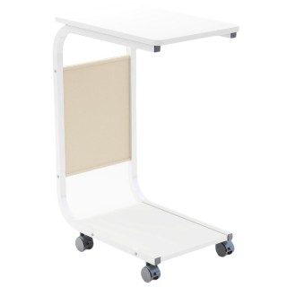 Shally Dogan  Λευκός Βοηθητικός Τροχήλατος Πίνακας Μοντέρνου Σχεδια...