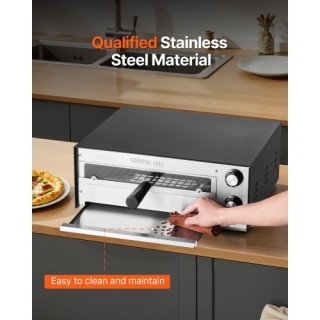 VEVOR Ηλεκτρικός Επιτραπέζιος Φούρνος Πίτσας 12 ιντσών, 1450W, Ρυθμ...