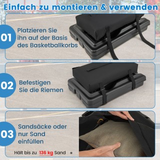 Costway Σάκος Άμμου για Φορητές Βάσεις Μπάσκετ SP38232