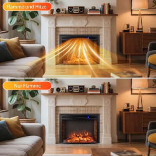 Costway Ηλεκτρικό Τζάκι 1500W με Θέρμανση και Τηλεχειριστήριο και Π... Costway Ηλεκτρικό Τζάκι 1500W με Θέρμανση και Τηλεχειριστήριο και Π...