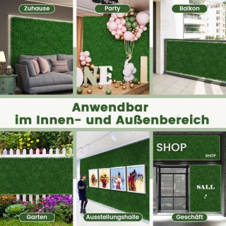 Costway Τεχνητά Πάνελ Γρασιδιού από Υψηλής Ποιότητας PE για Εσωτερι... Costway Τεχνητά Πάνελ Γρασιδιού από Υψηλής Ποιότητας PE για Εσωτερι...