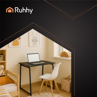 Ruhhy Πτυσσόμενο Γραφείο 80 x 74.5 x 40 cm για Εργασία και Μελέτη 2...