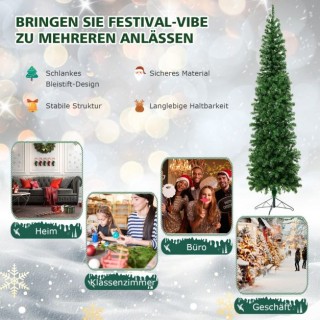 Χριστουγεννιάτικο Δέντρο Μισό ύψους 210 cm με 150 LED φώτα COSTWA... Χριστουγεννιάτικο Δέντρο Μισό ύψους 210 cm με 150 LED φώτα COSTWA...