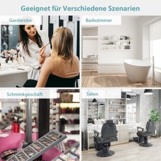 Costway Καθρέφτης LED Τοίχου με Ρυθμιζόμενη Φωτεινότητα και Αντιθα... Costway Καθρέφτης LED Τοίχου με Ρυθμιζόμενη Φωτεινότητα και Αντιθα...