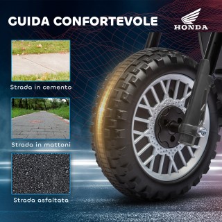 HOMCOM Ηλεκτρική Μηχανή Moto Cross για Παιδιά με Άδεια Honda CRF450...