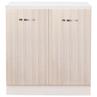 Shally Dogan  Βάση Κουζίνας από Ξύλο Χρώματος Φτελιάς με 2 Πόρτες κ...