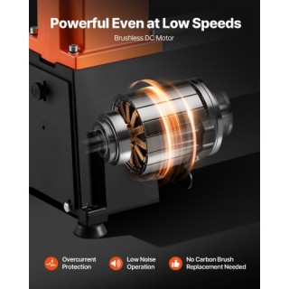 VEVOR Τορνός Ξύλου 1 HP 12x18 in με Μεταβλητή Ταχύτητα TSMGCC24K1HP...