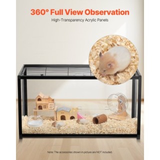 VEVOR Κλουβί Χάμστερ 96εκ Διαφανές για Τρωκτικά, Γερβίλους, Ποντίκι... VEVOR Κλουβί Χάμστερ 96εκ Διαφανές για Τρωκτικά, Γερβίλους, Ποντίκι...