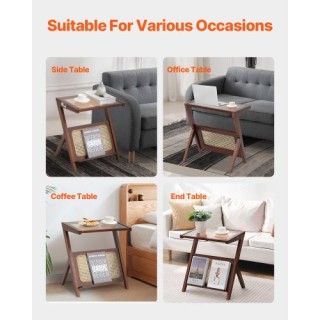 VEVOR Τραπεζάκι Καφέ Ζ Σχήματος από Ρατάν 1 Επιπέδου για Σαλόνι ZF... VEVOR Τραπεζάκι Καφέ Ζ Σχήματος από Ρατάν 1 Επιπέδου για Σαλόνι ZF...