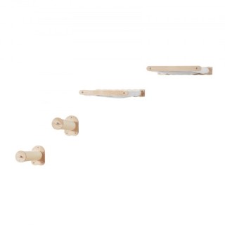 VEVOR Ράφια Γάτας Τοίχου με 2 Στύλους & 2 Αιώρες έως 40 lbs ZYSBGS... VEVOR Ράφια Γάτας Τοίχου με 2 Στύλους & 2 Αιώρες έως 40 lbs ZYSBGS...