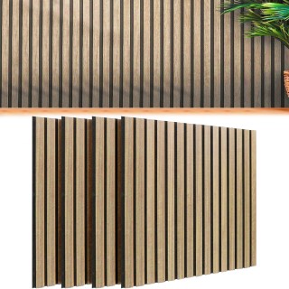 BAKAJI Σετ 4 Ακουστικά Πάνελ Απορρόφησης Ήχου 60 x 60 εκ Δρυς σε Ξ... BAKAJI Σετ 4 Ακουστικά Πάνελ Απορρόφησης Ήχου 60 x 60 εκ Δρυς σε Ξ...