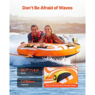 VEVOR Φουσκωτό Τούμπα Θαλάσσης για 1-2 Άτομα - Ρυμουλκούμενο για Σκ... VEVOR Φουσκωτό Τούμπα Θαλάσσης για 1-2 Άτομα - Ρυμουλκούμενο για Σκ...