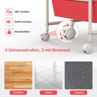 Costway Ρολόι με 15 στοιβαζόμενα συρτάρια Ροζ 62,5 x 37 x 87 εκ. H... Costway Ρολόι με 15 στοιβαζόμενα συρτάρια Ροζ 62,5 x 37 x 87 εκ. H...