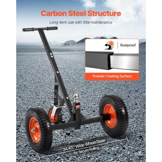 VEVOR Ρυμουλκούμενο Καρότσι 1200lbs, Ρυθμιζόμενο Ύψος 18-22 ιντσών,...