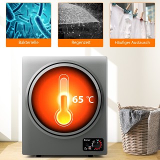 Costway Μίνι Ηλεκτρικό Στεγνωτήριο Ρούχων 2,5KG / 42L / 850W Γκρι ... Costway Μίνι Ηλεκτρικό Στεγνωτήριο Ρούχων 2,5KG / 42L / 850W Γκρι ...