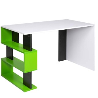 BAKAJI Γραφείο Βιβλιοθήκη 3 Ράφια Τραπέζι Υπολογιστή Ξύλο Σπίτι Γρ... BAKAJI Γραφείο Βιβλιοθήκη 3 Ράφια Τραπέζι Υπολογιστή Ξύλο Σπίτι Γρ...