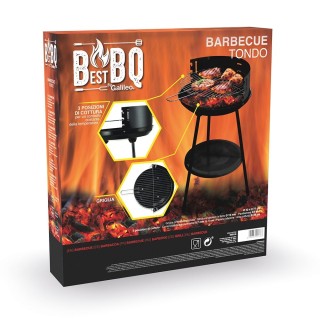 Galileo Ψησταριά μπάρμπεκιου στρογγυλή 42xΥ77 εκ. από ατσάλι με αφα...