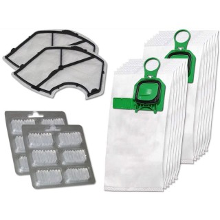 BAKAJI  Κιτ Folletto VK140 VK150 12 Σακούλες + 12 Αρωματικά + 2 Φίλ...