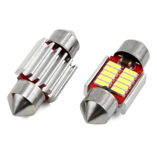 AMiO  LED CANBUS 4014 10SMD Festoon C5W C10W C3W 31mm Λευκό 12V/24V...
