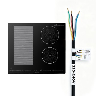 VEVOR Επαγωγική Εστία 60 cm 4 Ζωνών Εντοιχιζόμενη 220V 7200W DCL4BU... VEVOR Επαγωγική Εστία 60 cm 4 Ζωνών Εντοιχιζόμενη 220V 7200W DCL4BU...