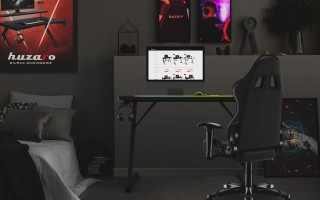 Huzaro Gaming Γραφείο Huzaro Hero 1.8 Μαύρο 100 x 60 εκ 5903796010923