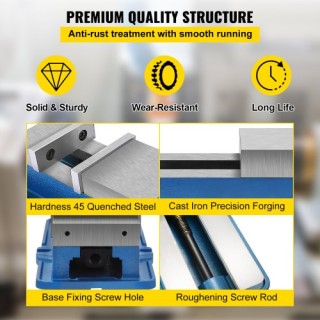 Ισχυρή Αντιστρεπτική Μέγγενη VEVOR 6, 59.4lbs, Αξεσουάρ Ακριβείας ... Ισχυρή Αντιστρεπτική Μέγγενη VEVOR 6, 59.4lbs, Αξεσουάρ Ακριβείας ...