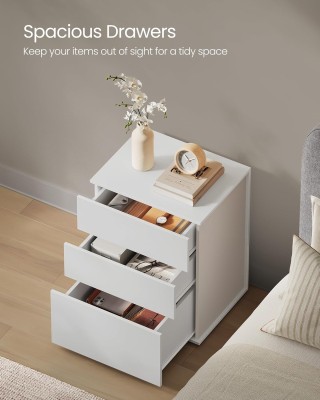 VASAGLE Κομοδίνο 45x35x58.7cm με 3 Συρτάρια, Χωρίς Εργαλεία Συναρμο... VASAGLE Κομοδίνο 45x35x58.7cm με 3 Συρτάρια, Χωρίς Εργαλεία Συναρμο...