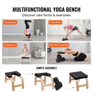 Πάγκος Yoga VEVOR για Στάση Κεφαλής και Ασκήσεις Αναστροφής  YJDLDH...