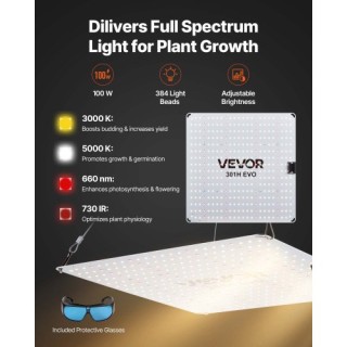 VEVOR Σετ Καλλιέργειας Εσωτερικών Χώρων, 60 x 60 x 180 cm, με Πλήρε...