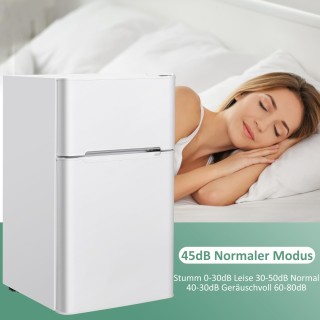 Costway Μίνι Ψυγείο 90L με Ξεχωριστή Κατάψυξη 48,5 x 49,5 x 86 cm Λ...