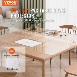 Διαφανές Προστατευτικό Τραπεζιού VEVOR PVC 54x54 εκ. 1.5mm  ZFXPVCZ...