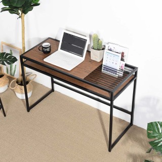 BAKAJI Γραφείο Τραπέζι Υπολογιστή Ξύλο Μέταλλο με Θήκη Εγγράφων Βι... BAKAJI Γραφείο Τραπέζι Υπολογιστή Ξύλο Μέταλλο με Θήκη Εγγράφων Βι...