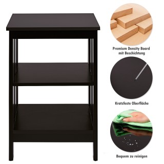 Costway Πολυλειτουργικό Κομοδίνο/Βοηθητικό Τραπέζι με 3 Ράφια και ... Costway Πολυλειτουργικό Κομοδίνο/Βοηθητικό Τραπέζι με 3 Ράφια και ...