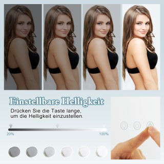 Costway Φωτιζόμενος Καθρέφτης Μακιγιάζ με Ρυθμιζόμενα LED Φώτα και... Costway Φωτιζόμενος Καθρέφτης Μακιγιάζ με Ρυθμιζόμενα LED Φώτα και...