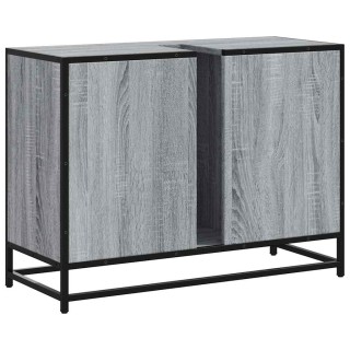 vidaXL Ντουλάπι Μπάνιου με Νιπτήρα Sonoma 80x33x60 cm Γκρι 849292 vidaXL Ντουλάπι Μπάνιου με Νιπτήρα Sonoma 80x33x60 cm Γκρι 849292