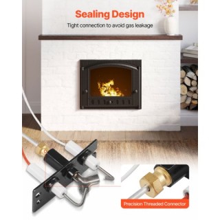 VEVOR Σύστημα Φλόγας Φυσικού Αερίου SRV2090-012 για Τζάκι, Συμβατό ...