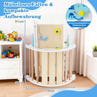 Costway Σετ Μοντεσσόρι 9 σε 1 με Λευκό Τρίγωνο Αναρρίχησης, Τόξο Αν... Costway Σετ Μοντεσσόρι 9 σε 1 με Λευκό Τρίγωνο Αναρρίχησης, Τόξο Αν...