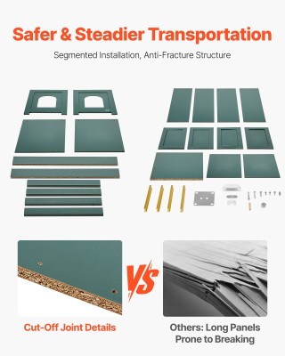 VEVOR Πράσινη Ξύλινη Ντουλάπα Τουαλέτας με 4 Πόρτες & 2 Εισόδους J... VEVOR Πράσινη Ξύλινη Ντουλάπα Τουαλέτας με 4 Πόρτες & 2 Εισόδους J...