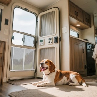 VEVOR Προστατευτικό Πόρτας Οθόνης για RV, Αλουμινένιο Πλέγμα, Διαστ...