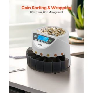 VEVOR Μετρητής Κερμάτων EURO με Μεγάλη Οθόνη LCD και 5 Σωλήνες Κερμ... VEVOR Μετρητής Κερμάτων EURO με Μεγάλη Οθόνη LCD και 5 Σωλήνες Κερμ...