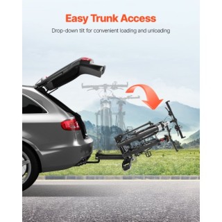 VEVOR Κάτοχος Ποδηλάτων για 2 Ποδήλατα με Κλείδωμα, Συμβατός με Υπο...