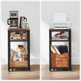 VASAGLE Βοηθητικό Μεταλλικό Ορθογώνιο Τραπεζάκι με 3 Ράφια 45 x 35 ... VASAGLE Βοηθητικό Μεταλλικό Ορθογώνιο Τραπεζάκι με 3 Ράφια 45 x 35 ...