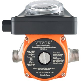 Αντλία Κυκλοφορίας Ζεστού Νερού 100W VEVOR RSXHB110V100WLAF8V2 Αντλία Κυκλοφορίας Ζεστού Νερού 100W VEVOR RSXHB110V100WLAF8V2