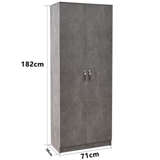 BAKAJI  Κινητό ντουλάπι παπουτσοθήκη σπιτιού με 6 ράφια και 2 πόρτε...