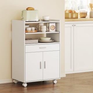 HOMCOM Ξύλινη Ντουλάπα Μικροκυμάτων με Συρτάρι, Ντουλάπι με 2 Πόρτε... HOMCOM Ξύλινη Ντουλάπα Μικροκυμάτων με Συρτάρι, Ντουλάπι με 2 Πόρτε...