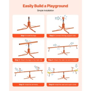 VEVOR Παιδική Τραμπάλα με Περιστροφή 360° και Χωρητικότητα 100lb YG...