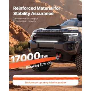 VEVOR Ιμάντας Έλξης 20 ft 17000 lbs με Γαντζάκια Heavy Duty DZDL20F... VEVOR Ιμάντας Έλξης 20 ft 17000 lbs με Γαντζάκια Heavy Duty DZDL20F...