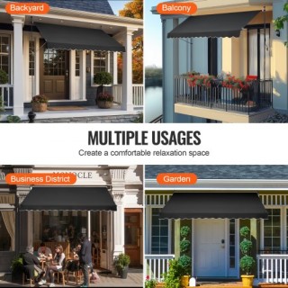 VEVOR Τέντα Βεράντας 138x47 Αναδιπλούμενη με Μανιβέλα SSSZYPHSLZS1... VEVOR Τέντα Βεράντας 138x47 Αναδιπλούμενη με Μανιβέλα SSSZYPHSLZS1...