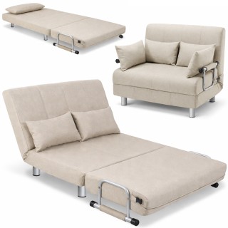 BAKAJI Καναπές-Κρεβάτι Μιάμιση Θέση Ρυθμιζόμενος 102 x 82 x 78 εκ. ...